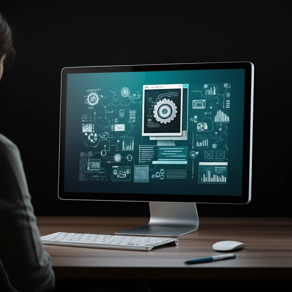 Infografis tentang tips memilih jasa pembuatan website profesional, termasuk portfolio, testimoni, transparansi harga, dan support maintenance.
