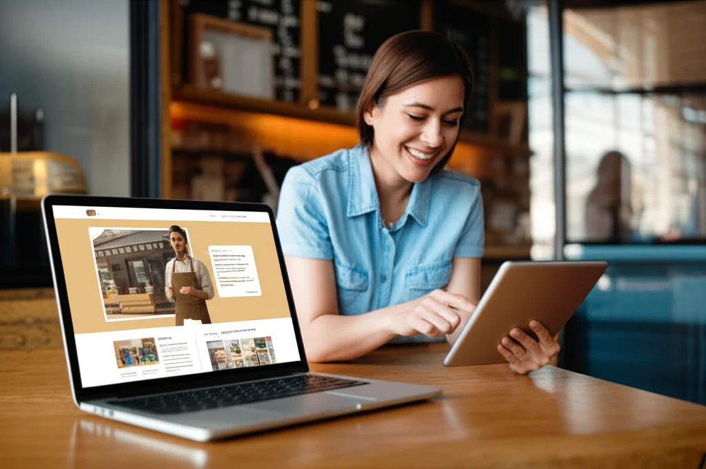 Pemilik kopi kecil dengan website responsif dan modern, bisnis kopi naik kelas dengan solusi jasa website murah