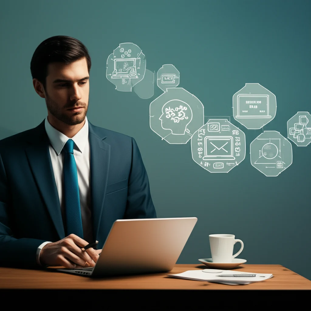 Gambaran sebuah website profesional yang tampil menarik dan responsif di berbagai perangkat seperti laptop, tablet, dan smartphone, menggambarkan kredibilitas dan jangkauan pasar yang luas