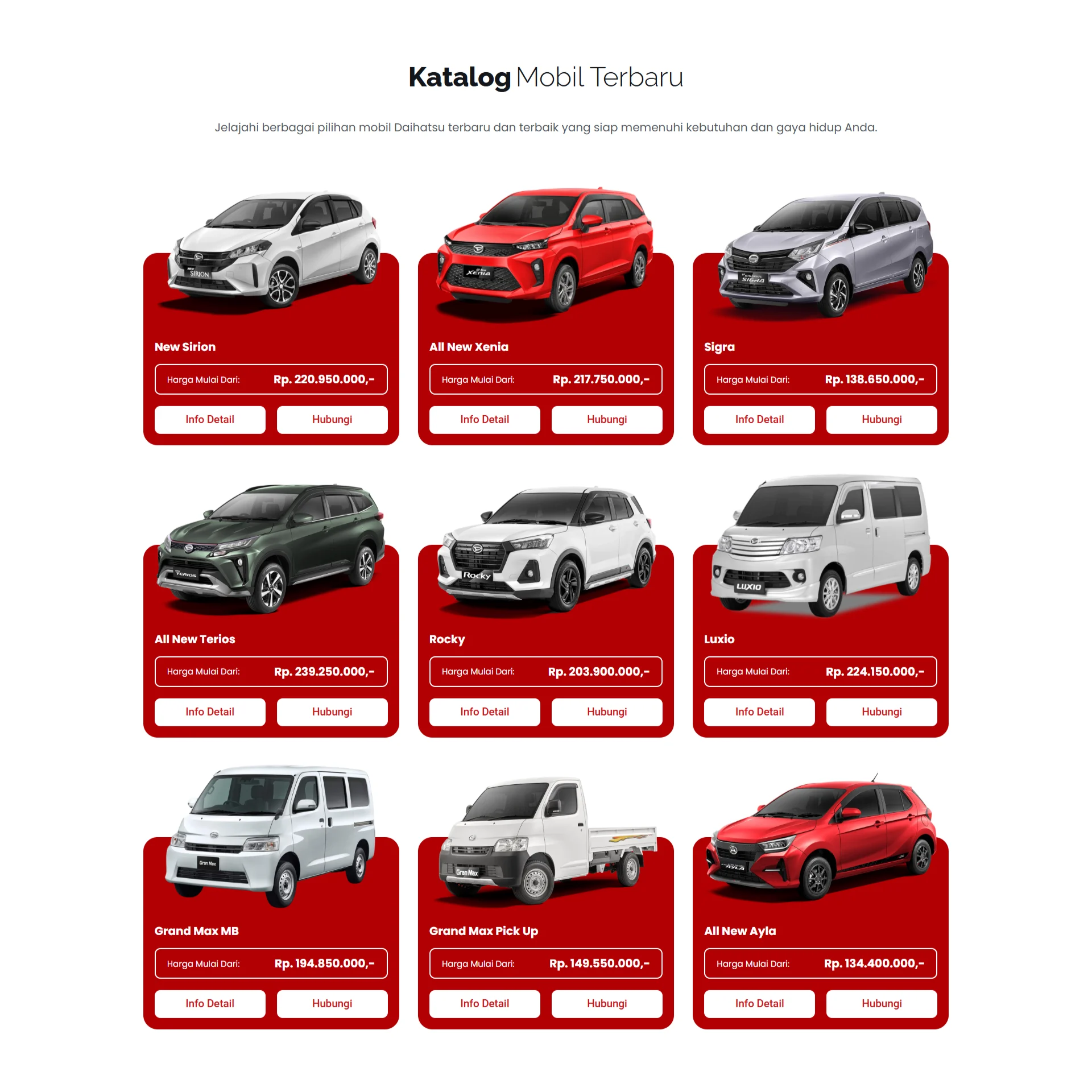 Demo Web Katalog