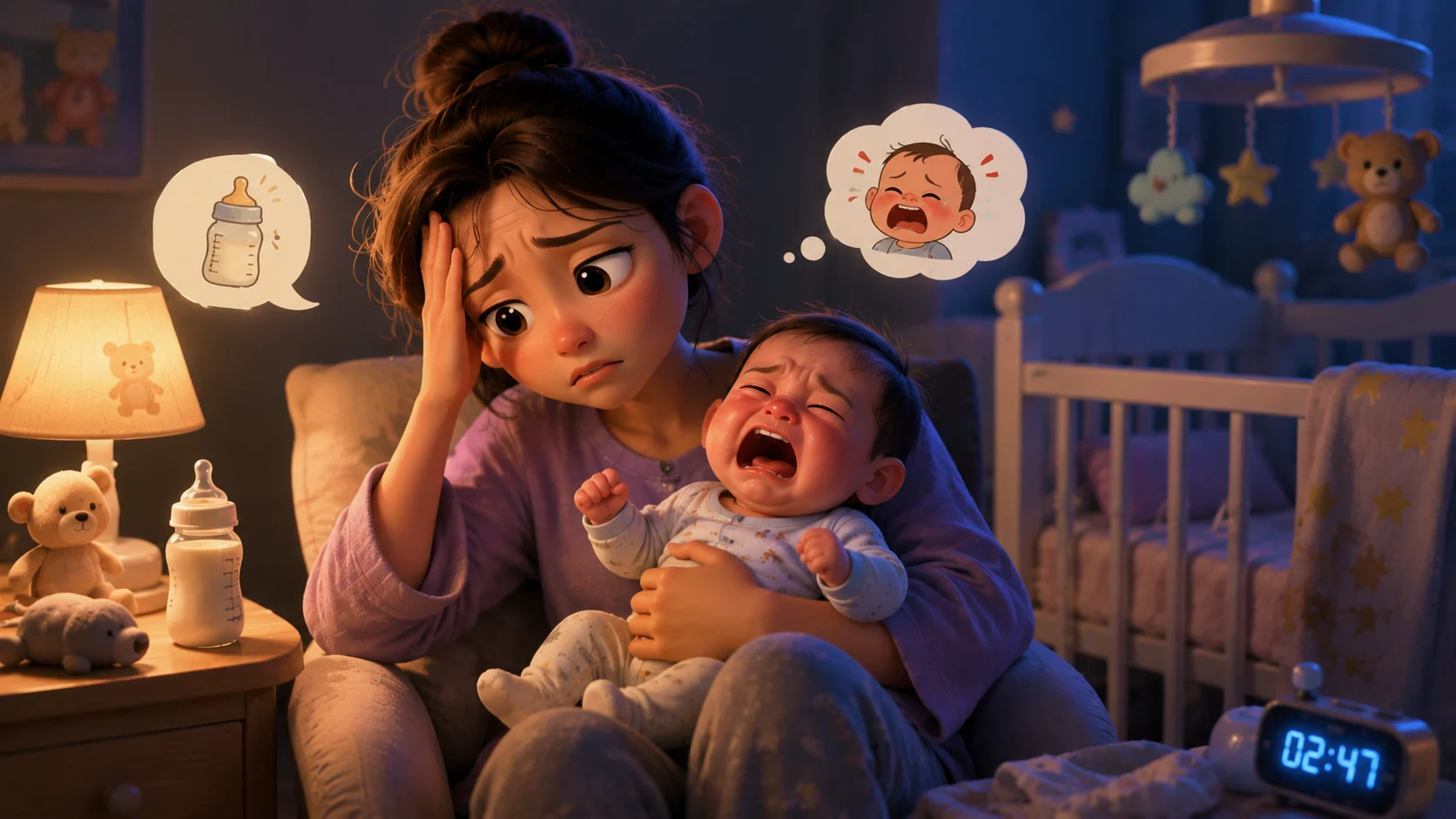 Ilustrasi Bayi Rewel
