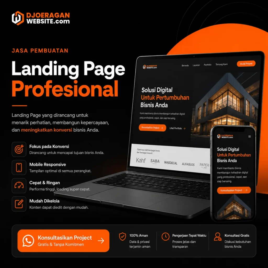 Jasa Pembuatan Landing Page Profesional | Djoeragan Website