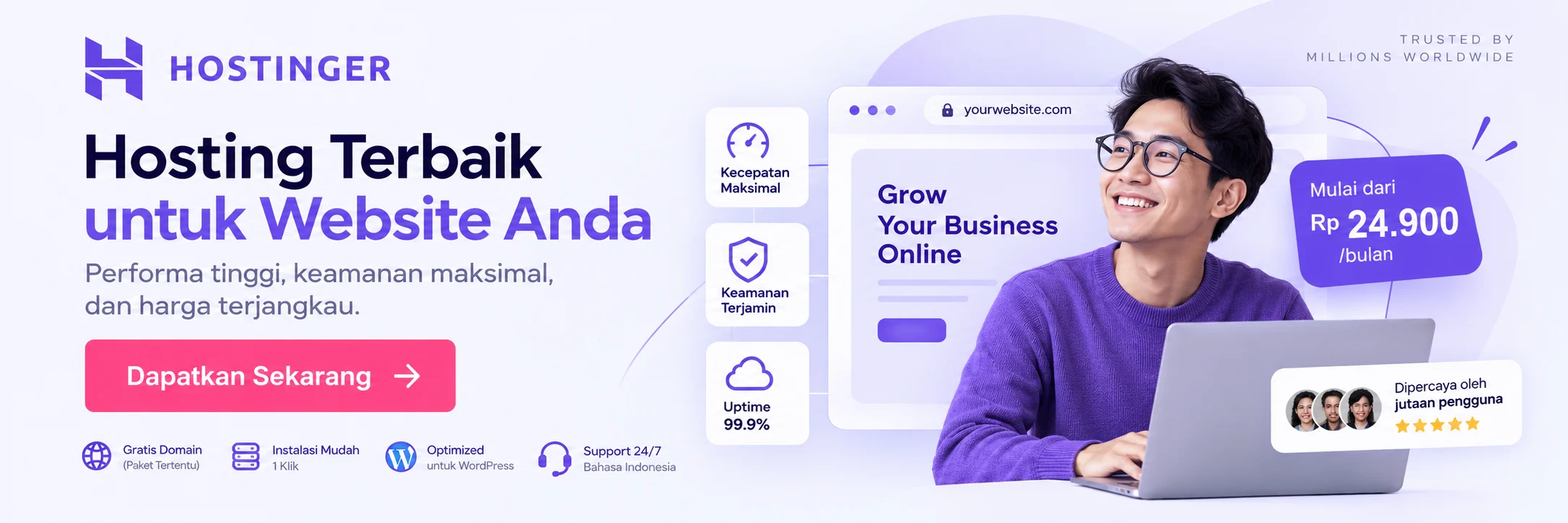 Promo Hostinger - Gunakan kode kupon DJOERAGAN