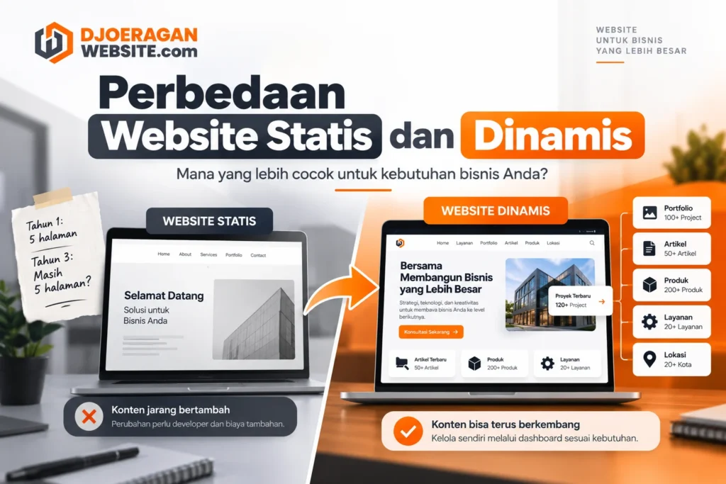 website statis vs dinamis