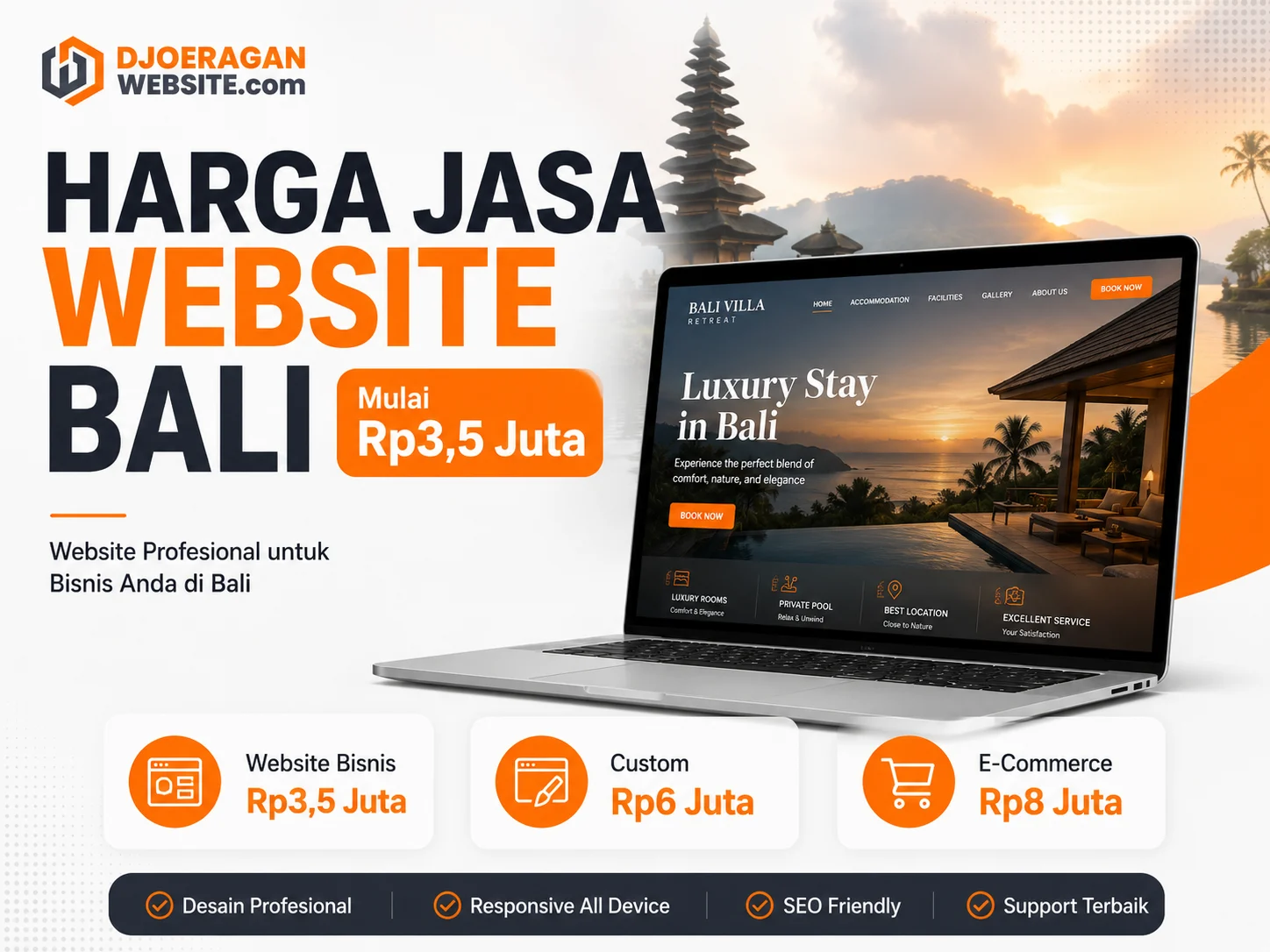 Harga Jasa Website Bali Mulai Rp3,5 Juta: Pilih Sesuai Kebutuhan Bisnis