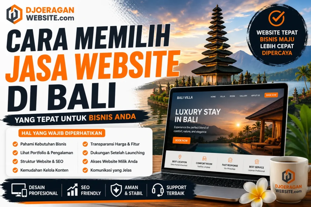 Cara Memilih Jasa Website di Bali yang Tepat untuk Bisnis